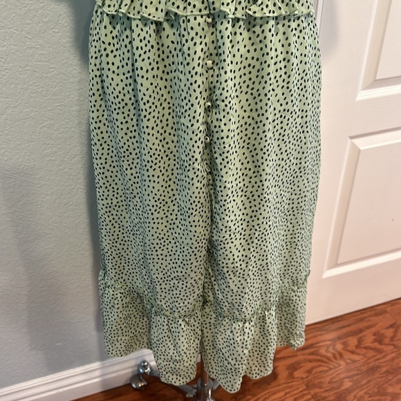 Influence • Mint Green Polkadot Dress • Sz 8 - Picture 3 of 14